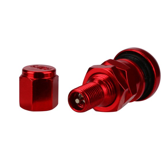 Tire Valve Caps 4Pcs Set Bolt-In Aluminum Car Tubeless Wheel Tire Valve Stems With Dust Caps