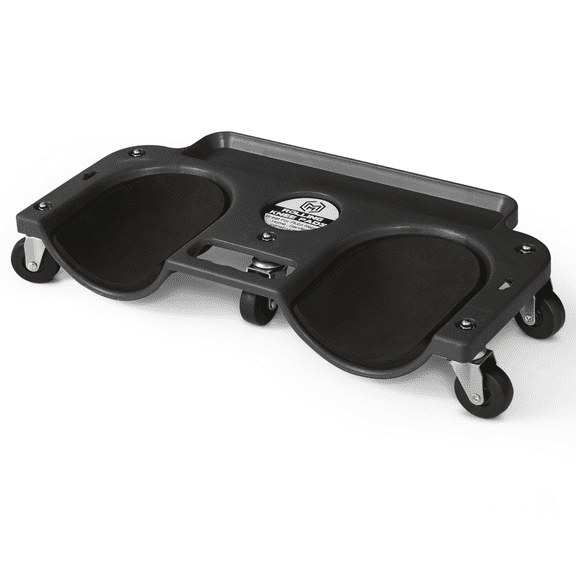 Magshion Rolling Knee Creeper, Universal Rolling Wheels Knee Pads with Foam Cushioned Knee Cups and Tool Tray Holder, 200 lbs Capacity, Black