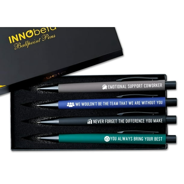 Set de 4 bolígrafos InnoBeta para regalos de despedida de compañeros de trabajo