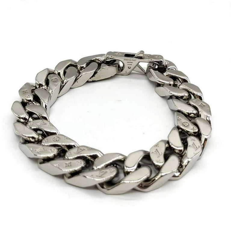 Pre-Owned Louis Vuitton LV Chain Link Bracelet, Size L, Silver