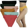 thumbnail image 3 of ToBeInStyle Women's 6 Pack High Compression Waist Seamless Briefs - High-Cut - One Size, 3 of 4