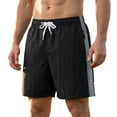 thumbnail image 3 of Umfun Men's Solid Color Shorts Elastic Drawstring Waist Zipper Pockets Quick Dry for Running & Casual, 3 of 9