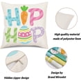 thumbnail image 4 of hofaaa Easter Pillow Covers 18x18 Set of 4 Easter Decorations for Home Bunny Trail Truck Hip Hop Easter Decorative Spring Throw Pillows Cushion Covers Farmhouse Easter Decor, 4 of 6