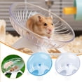 thumbnail image 2 of Pet Exercise Running Wheel for Hamsters Gerbils Small Animals, Quiet & Safe Plastic Spinner, White Blue Activity Toy, Multiple Sizes Available for Rodents, 2 of 8