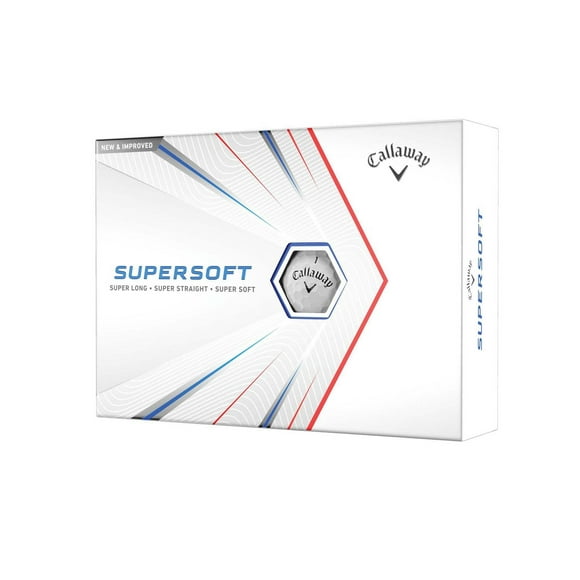 Callaway Supersoft 21 Golf Balls Dozen, One Doz White Golf Balls