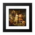 thumbnail image 2 of Jean Raoux 15x15 Black Modern Framed Museum Art Print Titled - Orpheus and Eurydice (1709), 2 of 5