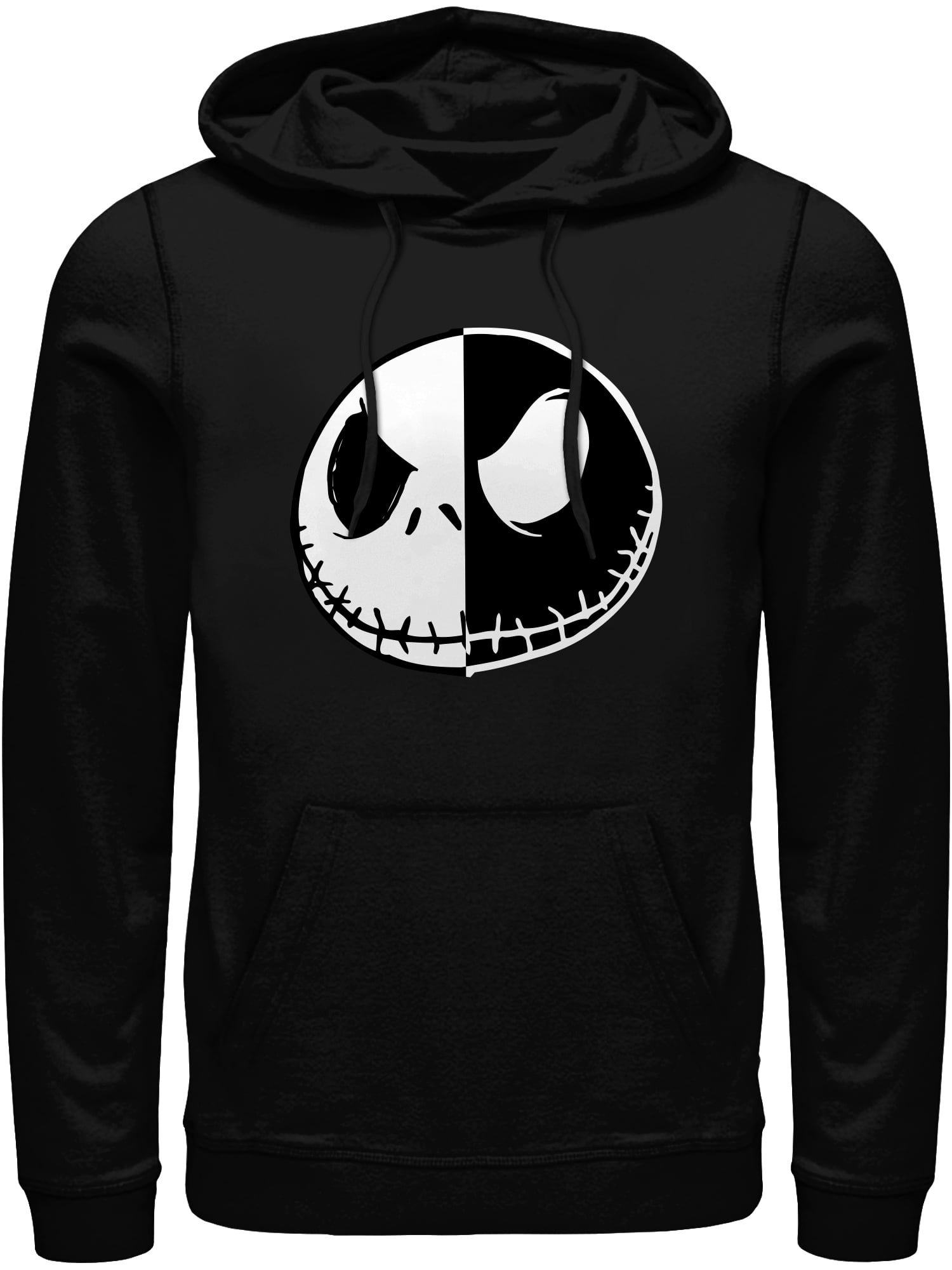 Disney Nightmare Before Christmas Men's and Big Men's Jack Pullover Fleece Hoodie Sweatshirt, Sizes S-3XL