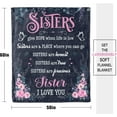 thumbnail image 6 of Sister Christmas Birthday Gifts, Christmas Birthday Gifts for Sister from Brother, Sisters Gifts from Sister, Sister Gifts from Sisters Brother, Soft Sister Throw Blanket, 50x60 (Navy Blue), 6 of 6