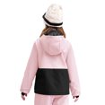 thumbnail image 2 of Rswnyirn Kids Girls Winter Windproof Skiing Jacket Thick Warm Outdoor Snowboard Hooded Snow Coats Pink 8, 2 of 7