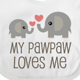 thumbnail image 4 of Inktastic My Pawpaw Loves Me Grandchild Boys or Girls Baby Bib, 4 of 4
