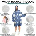 thumbnail image 5 of Baseball Stars Pattern Wearable Oversized Blanket,Wearable Blanket Hoodie for Adults,Cozy Hooded Blankets with Super Pockets,Super Warm Fuzzy Pullover for Women & Men, 5 of 6