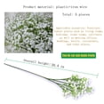 thumbnail image 7 of KAZETEC Babys Breath Artificial Flowers, 5Pcs Fake White Babys Breath Flowers Artificial Bulk, Real Touch Faux Babies Breath Gypsophila Bouquet for Wedding Floral Arrangement Party Decor, 7 of 7