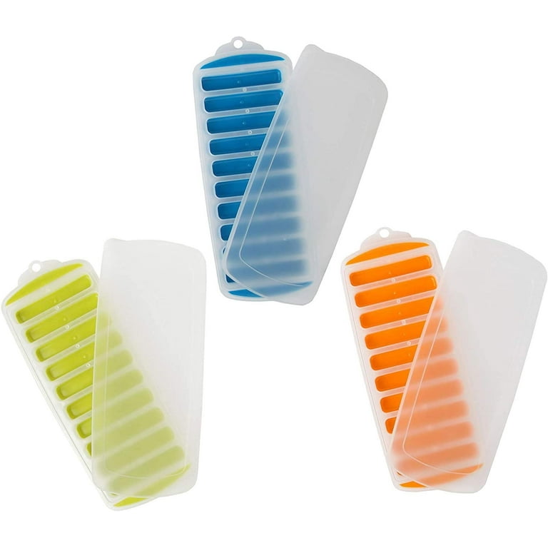 Silicone Narrow Ice Stick Cube Trays With Easy Push And Pop Out