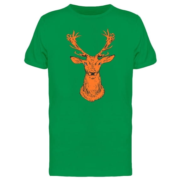 Orange Deer With Antlers Tee Men's -Image by Shutterstock