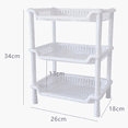 thumbnail image 2 of Estantes de almacenamiento de plástico, material PP, 3 capas, escena aplicable: baño, cocina, 2 of 5