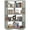 Crab Green, variant on Corner Book Shelf - 4 Tier Corner Bookshelf Etagere Bookcase with Baffle, Freestanding L Shaped Display Shelf Stand for Home Office, Living Room, Bedroom, Kitchen, White