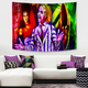 thumbnail image 3 of Tapiz de película de terror B-Beetlejuice, arte impreso, arte de ciencia ficción, decoración del hogar, decoración del hogar, 3 of 5