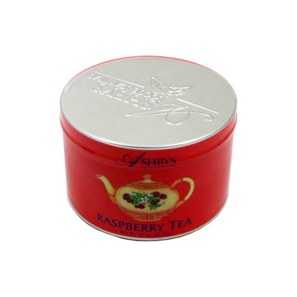 Raspberry Loose Leaf Tea 2 Ounce Tin by Ashbys of London Tea Walmart