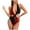 Red, variant on Zuesphe Vintage Swimsuits for Women Womens Plus Size Swimwear 2 Piece Gold Metallic Bikini Set Tankini Swimsuits Flounce Halter