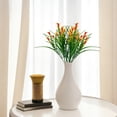 thumbnail image 5 of Qiangzon Faux Calla Lily, Artificial Flowers for Outdoors, Fake Plants UV Resistant, Faux Plastic Flowers, Indoor Outside Planter Home Porch Summer Decor, Orange, 5 of 6