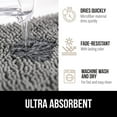 thumbnail image 4 of Bath Rug 30x20, Thick Soft Absorbent Chenille, Rubber Backing Quick Dry Microfiber Mats, Machine Washable Rugs for Shower Floor, Bathroom Runner Bathmat Accessories Decor, White, 4 of 6