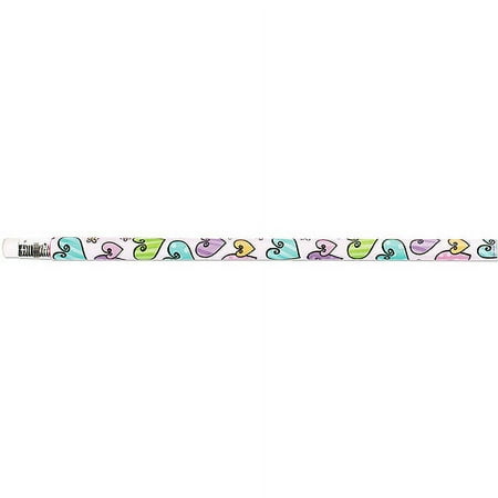 Party Favors - 12-Pack, Hearts/Flowers Pencils