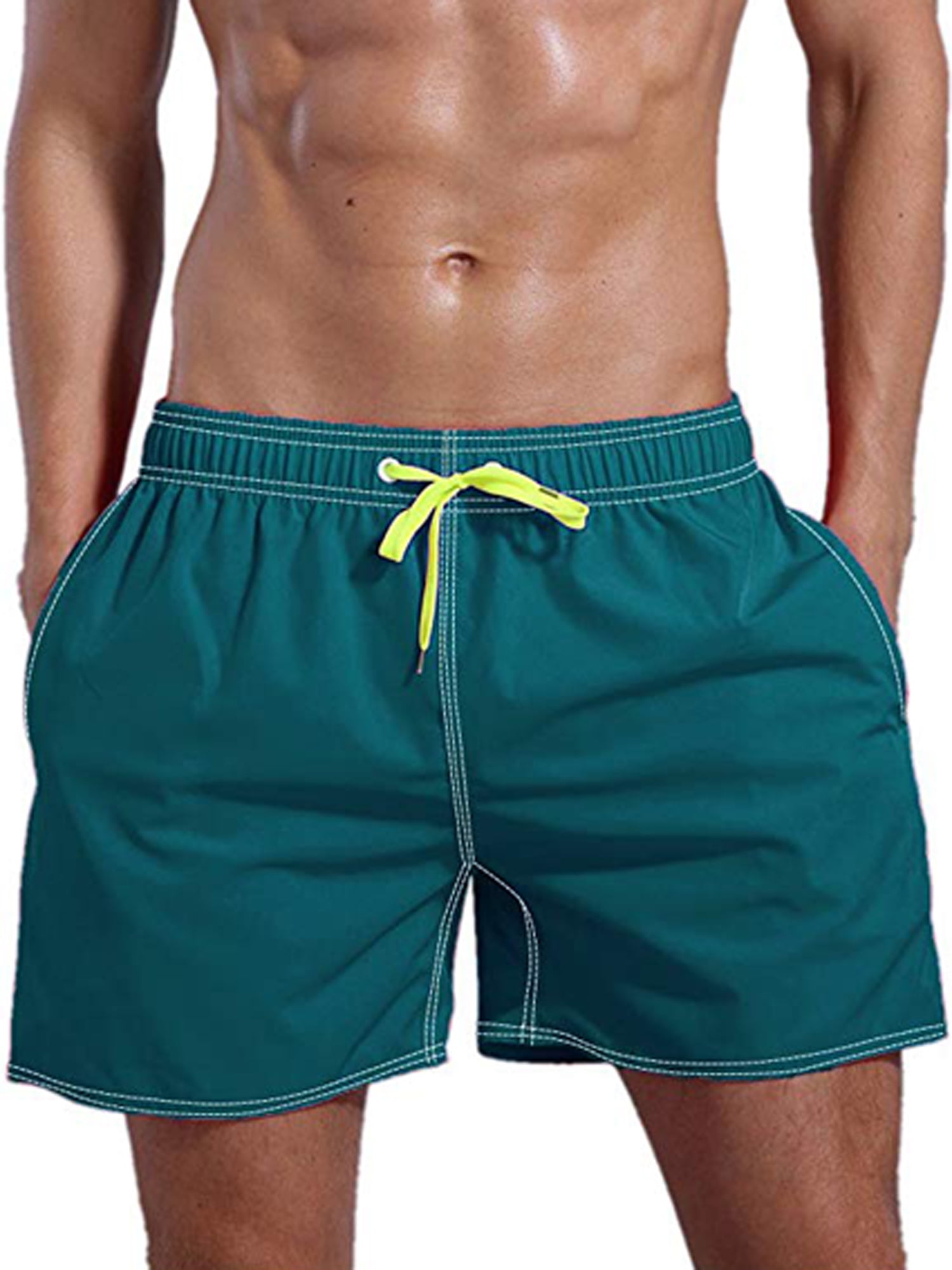 mens swim shorts zip pockets