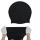 thumbnail image 5 of Gorro de natación de silicona impermeable de color sólido negro de 1 pieza de Bargains Únicos, 5 of 5