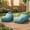 Teal, variant on Christopher Knight Home 71" Outdoor Bean Bag Lounge Chair with Headrest Pillow, Plush Foam Fill, Mint