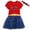 Red / blue, variant on DC Comics Justice League Wonder Woman Toddler Girls Costume Dress and Headband Toddler to Big Kid