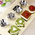 thumbnail image 4 of Joernso Mini Baking Ring Heat-resistant Multi-purpose Corrosion Resistant Stainless Steel Mousse Cake Mold Ring for Kitchen, 4 of 8