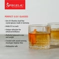 thumbnail image 3 of Spiegelau Perfect Serve Single Old Fashioned Glass Set, Set of 4 Lowball Cocktail Glasses, European-Made Lead-Free Crystal, Dishwasher Safe, Professional Quality Cocktail Glass Gift Set, 9.5 oz, 3 of 11