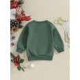 thumbnail image 4 of Suealasg Toddler Baby Boys Girls Christmas Sweatshirt Clothes 6M 1T 2T 3T 4T Kids Boys Long Sleeve Letter Print Pullovers Tops Casual Autumn Clothing for Boys Girls, 4 of 9