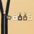 thumbnail image 1 of Tirador deslizante de cremallera desmontable, kit de reparación de cabeza de cremallera de Metal de repuesto Universal para manualidades, bolsos de equipaje, ropa, 5 piezas, 1 of 4