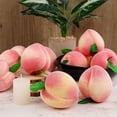 thumbnail image 4 of 12 piezas de melocotón artificial simulación de fruta hogar cocina comedor mesa gabinete fiesta decoración fotografía accesorios comida, 4 of 5