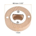 thumbnail image 2 of Abridor de botellas de cerveza Uxcell, imán de madera para nevera, herramienta de bar adecuada para nevera, cocina, madera, 2 of 6