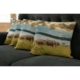 thumbnail image 2 of Ambesonne African Throw Pillow Cover 4 Pack, Family Photo, 20", Yellow Grey and Blue, 2 of 6