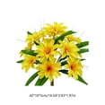 thumbnail image 3 of Iumwxz Artificial Bouquet Faux Silk Flowers 12-Head Realistic Arrangement Flexible Stalks for Home Decoration Weddings Parties Centerpieces Vase Display Gift Yellow, 3 of 7