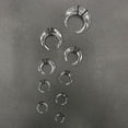 thumbnail image 5 of Luxe Modz Clear Acrylic Pincher Tapers C Shape Buffalo Horn Horseshoes Stretchers Expander Septum Piercing Body Jewelry with O Rings - Sold Individually, 5 of 7