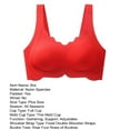 thumbnail image 7 of HEVIRGO Lady Bra Seamless Plus Size Thin Push-up 3D Full Cup Wide Shoulder Strap Good Support Thin Sport Bra Lady Daily Exercise Underwear, 7 of 7