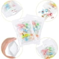 thumbnail image 4 of 100 Bolsas de Tereftalato de Polietileno Bolsas Holográficas Antiolores Bolsas Resellables para Pequeñas Empresas con Ventana Transparente (Blanco), 4 of 4