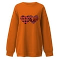 thumbnail image 4 of Qiopertar Blouse à Manches Longues Imprimée Mode Saint-Valentin pour Femmes Col Rond Pull Décontracté Offres de la Semaine Liquidation à Moins de 5$ jusqu'à 90 % de Réduction, 4 of 5