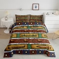thumbnail image 2 of Erosebridal Deer Cattle Comforter Sets Queen Size,Tribal Geometric Aztec Bedding Queen Comforter Set,Rustic Farmhouse Decor,Reversible,Ultra Soft,3 Pieces, 2 of 7