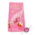 thumbnail image 3 of (2 pack) Lindt LINDOR Valentine's Day Strawberries and Cream White Chocolate Candy Truffles, 5.1 oz. Bag, 3 of 15