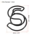 thumbnail image 2 of Unique Bargains Paper Clip Coated Letter S Shape Alphabet Clips Bookmarks, Black, 100 Count, 2 of 6