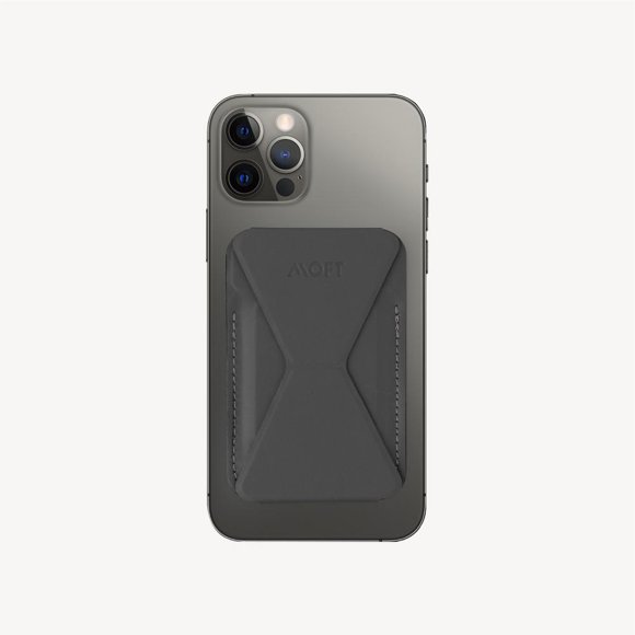 MOFT Snap-On Magnetic Stand & Wallet for iPhone 12/13 series and MagSafe® accessories - Ash Grey