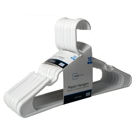 mainstays hanger hangers walmart clothes plastic pack