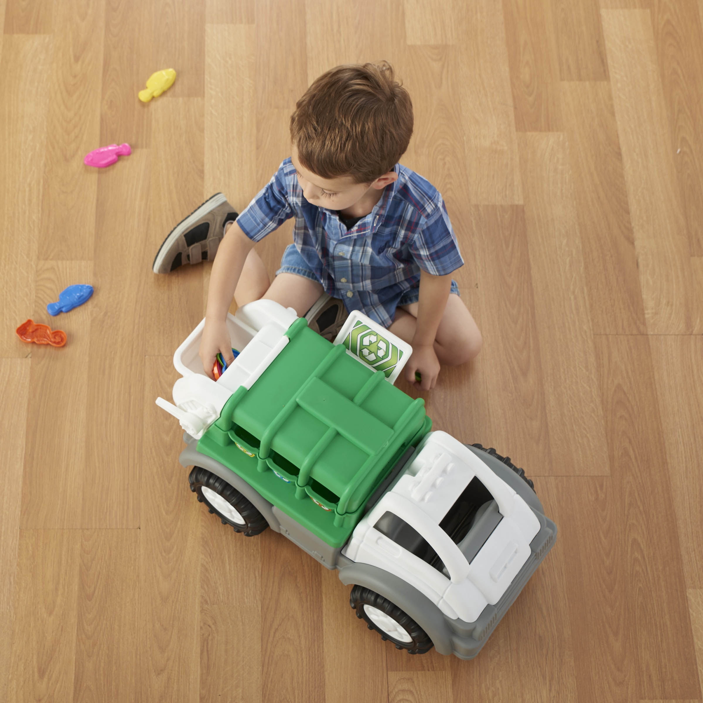 American Plastic Toys Gigantic Recycling Vehicle Unisex Indoor & Outdoor Toy for Kids
