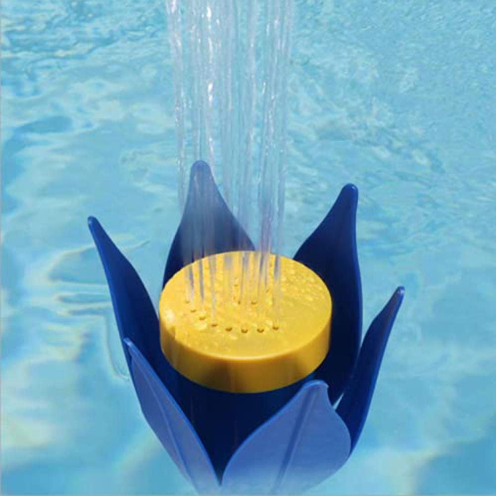 Waterfall Pool Fountain Spray Lotus Shape Pool Nozzle Sprinkler In Ground and Above Ground Swimming Pool Flower Pool Fountain. Blue JZDPHC Adjustable Pool Fountain Jet 