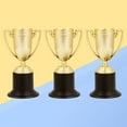 thumbnail image 2 of Miangastore 3 Pcs Trophée Doré en Plastique Récompense de Sport pour Étudiants Récompense pour Compétitions (Or), 2 of 8